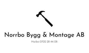 Norrbo Bygg & Montage AB, logga i svart och vit.